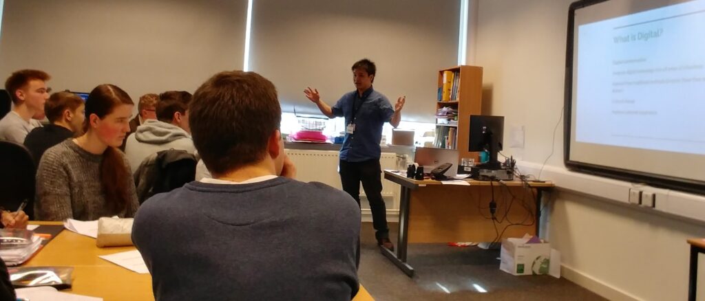 Ngou-Long Kam from HMRC digital teaching at Worthing college